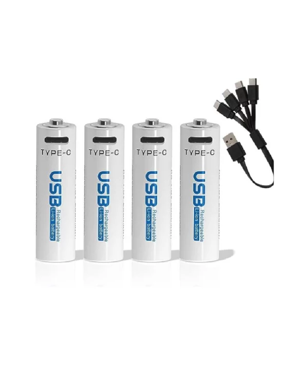 Best AiVR USB Rechargeable Batteries 4pc – AAA – 2550 mAh