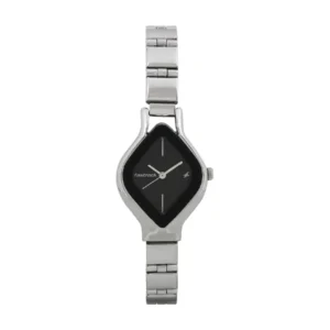 FASTRACK NM6109SM02 Black Dial Silver Stainless Steel Strap Women’s Watch